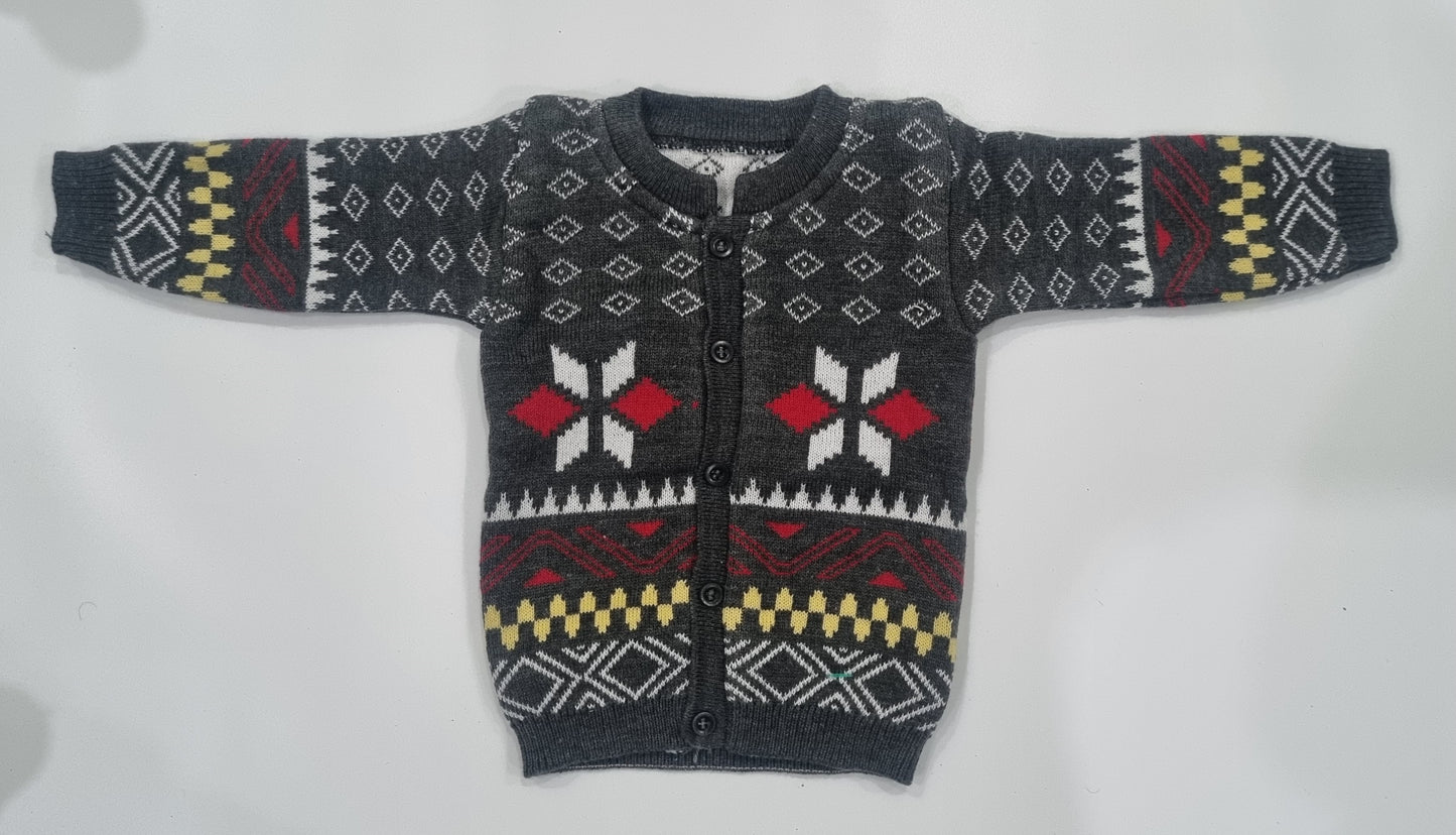 Baby Boys & Baby Girls Casual Sweater Socks, Pyjama, Cap  (Grey)